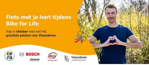Bike for Life zet jullie werknemers op de fiets, van 1 t.e.m. 31 oktober 2023!