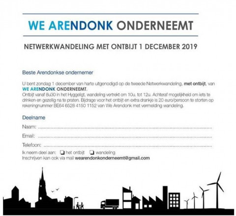Doe mee met onze Netwerkwandeling / 1 december 2019